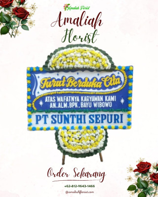 Papan Bunga Duka di Petukangan Utara